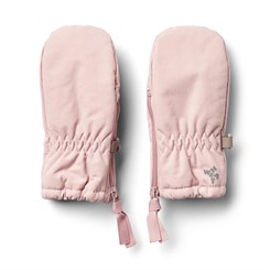 Wheat Mittens tech m/zipper - Rose frost